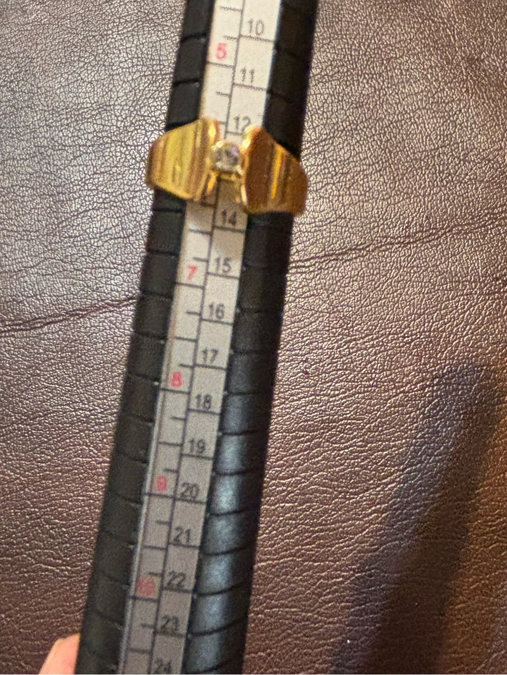Vintage estate…Avon Gold Ring with Clear Stone Accent 24k plated gold